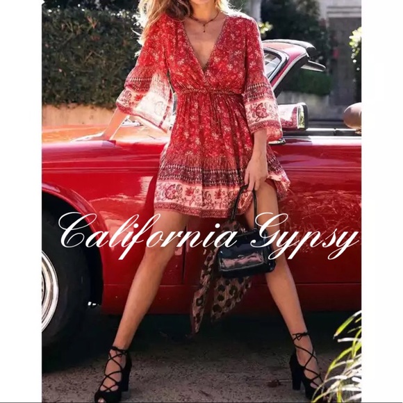 LAST ONE Floral Lantern Sleeve Mini Dress - Picture 14 of 15